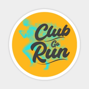 Club Go Run Runners Magnet